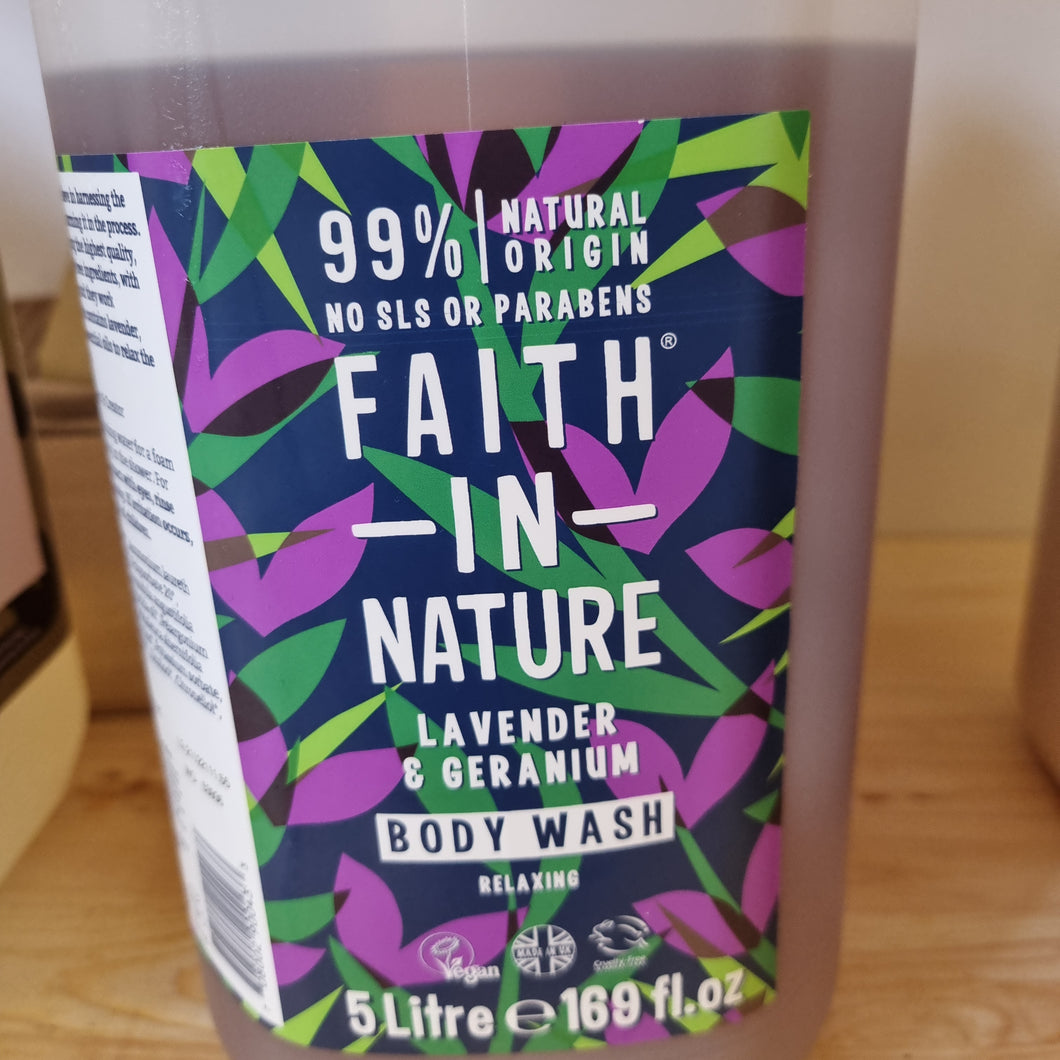 Faith in Nature Lavender & Geranium Body Wash refill 100ml