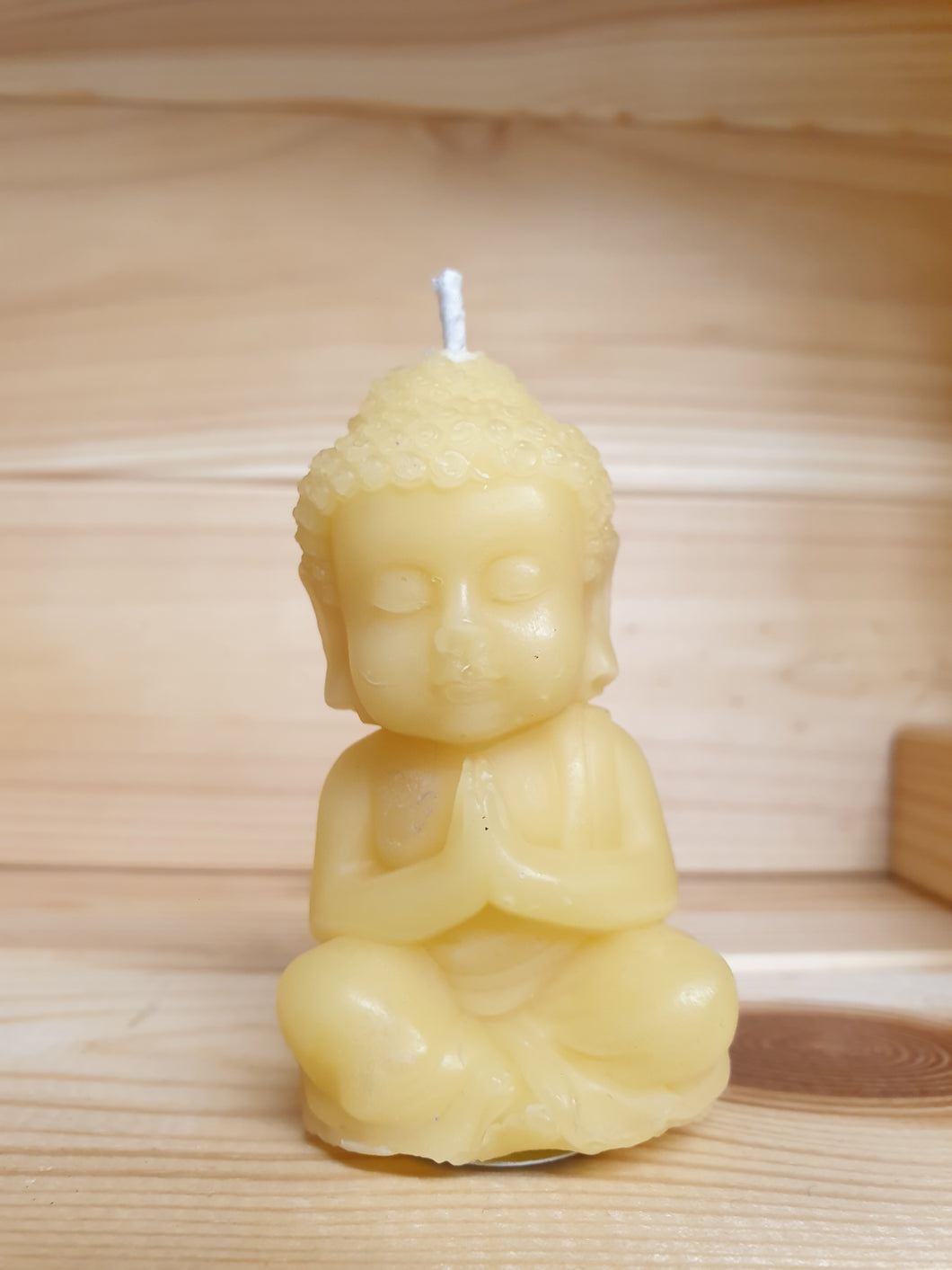 Handmade 100% Beeswax Candle Buddha