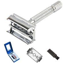 Load image into Gallery viewer, Wet Shaving Safety Blade stainless steel Razor Shaver +1 Blade +1 Travel Case
