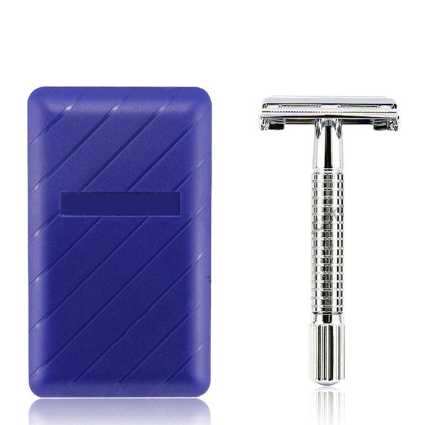 Wet Shaving Safety Blade stainless steel Razor Shaver +1 Blade +1 Travel Case