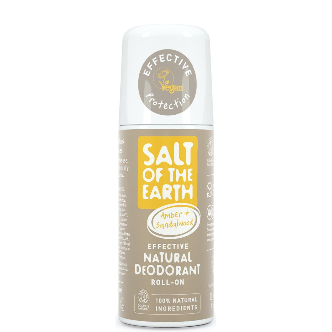 Salt of the Earth Amber & Sandalwood Natural Roll-On Deodorant